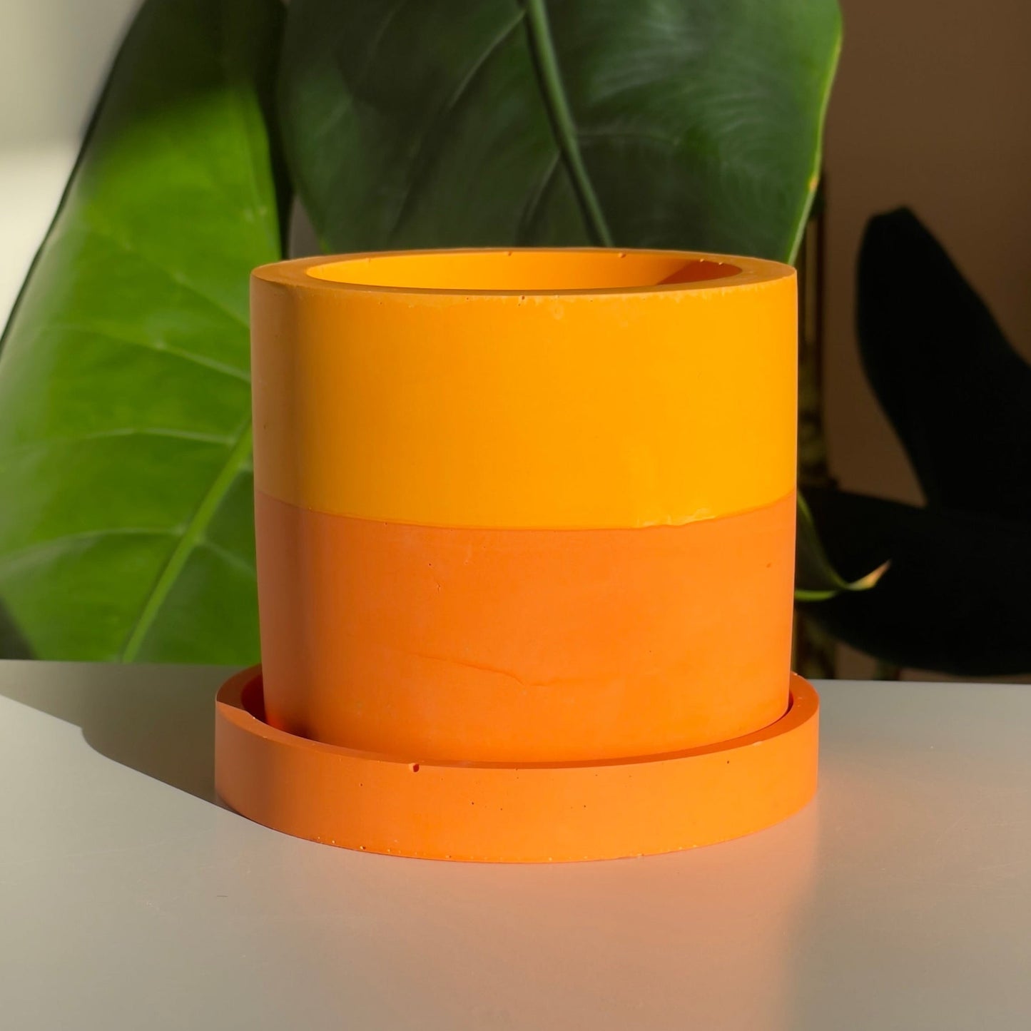 Groves Refillable Candle Pot - Orange