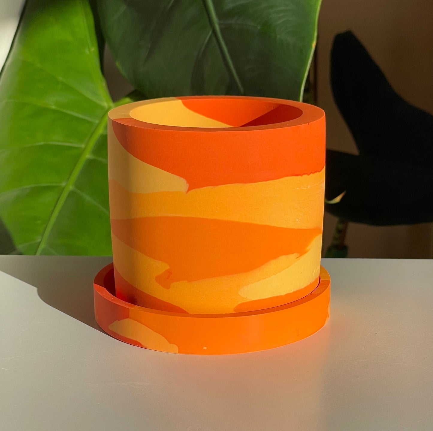 Groves Refillable Candle Pot - Orange Mix