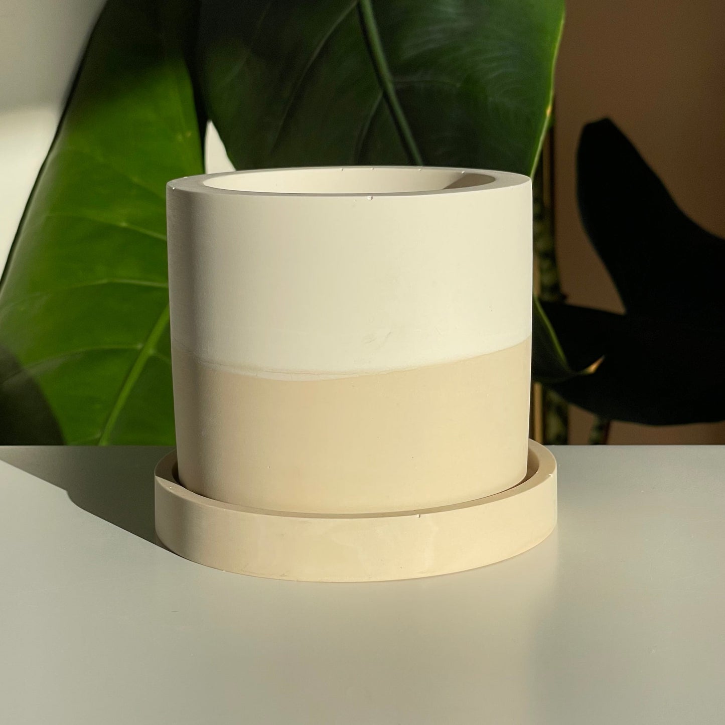 Groves Refillable Candle Pot -
Cream