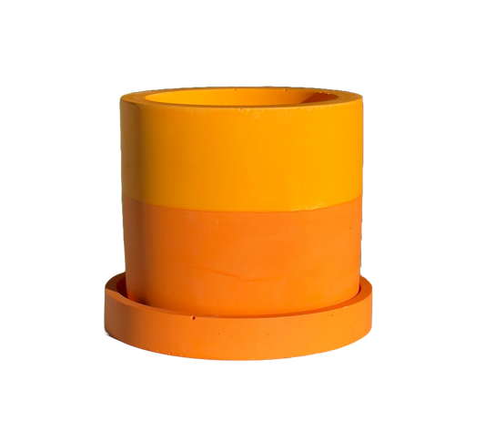 Groves Refillable Candle Pot - Orange