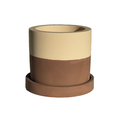 Groves Refillable Candle Pot - Chocolate Brown