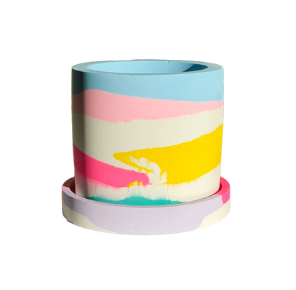 Groves Refillable Candle Pot - 
Rainbow
