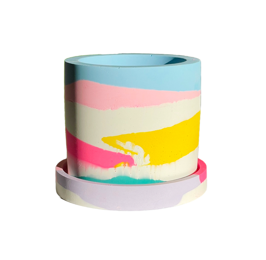 Groves Refillable Candle Pot - 
Rainbow