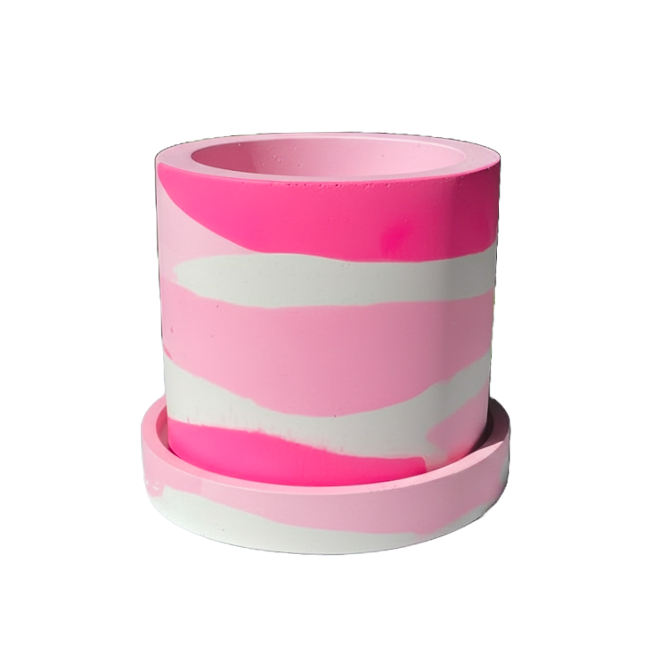 Groves Refillable Candle Pot - Pink Mix