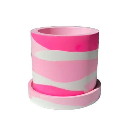Groves Refillable Candle Pot - Pink Mix