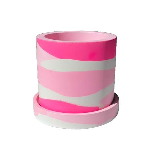 Groves Refillable Candle Pot - Pink Mix