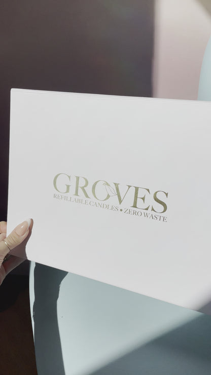 Groves Refillable Candles Gift Set